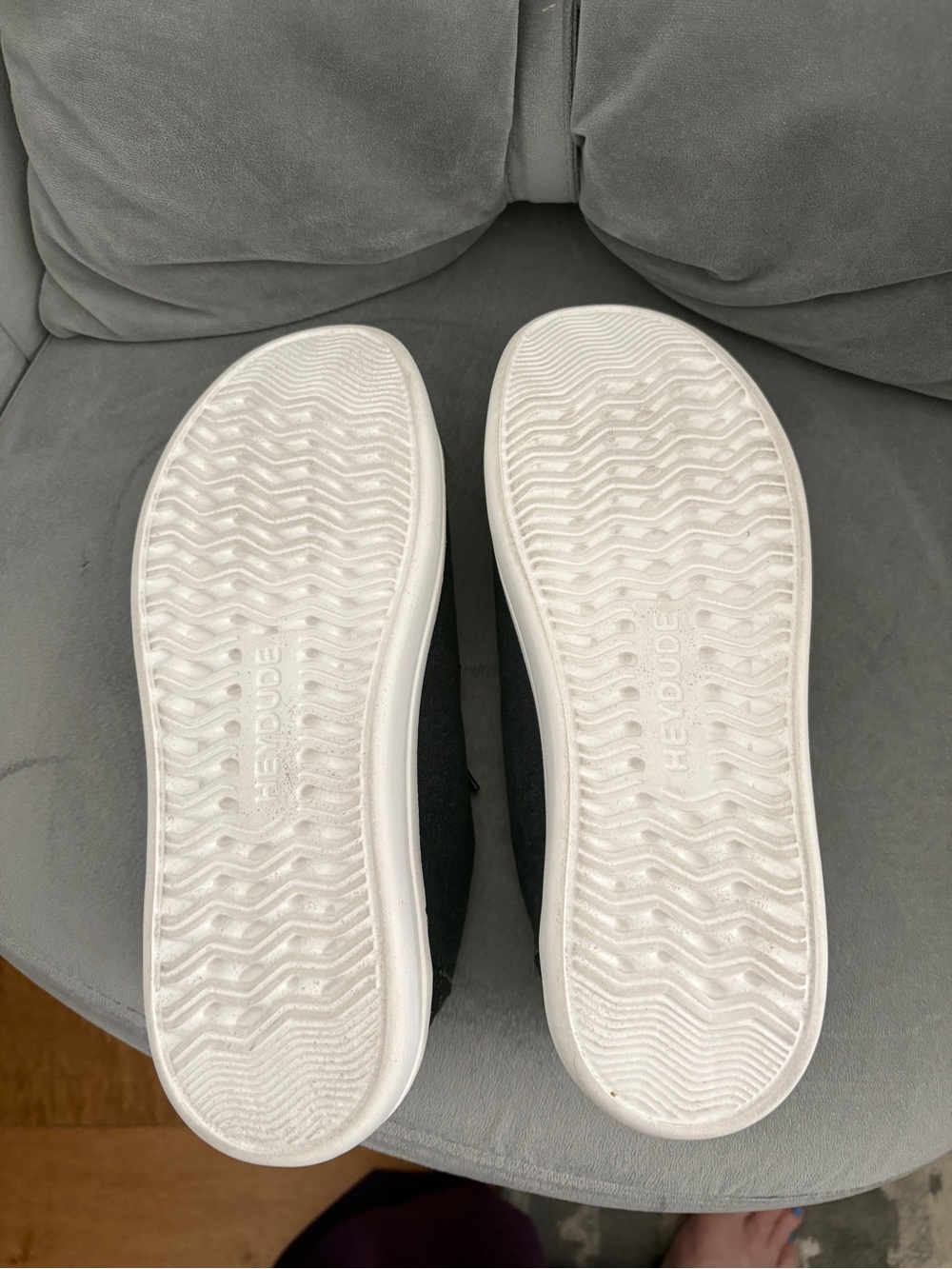 Hey Dude Women’s Black Canvas Slip-On Loafers - Picture 5 of 9